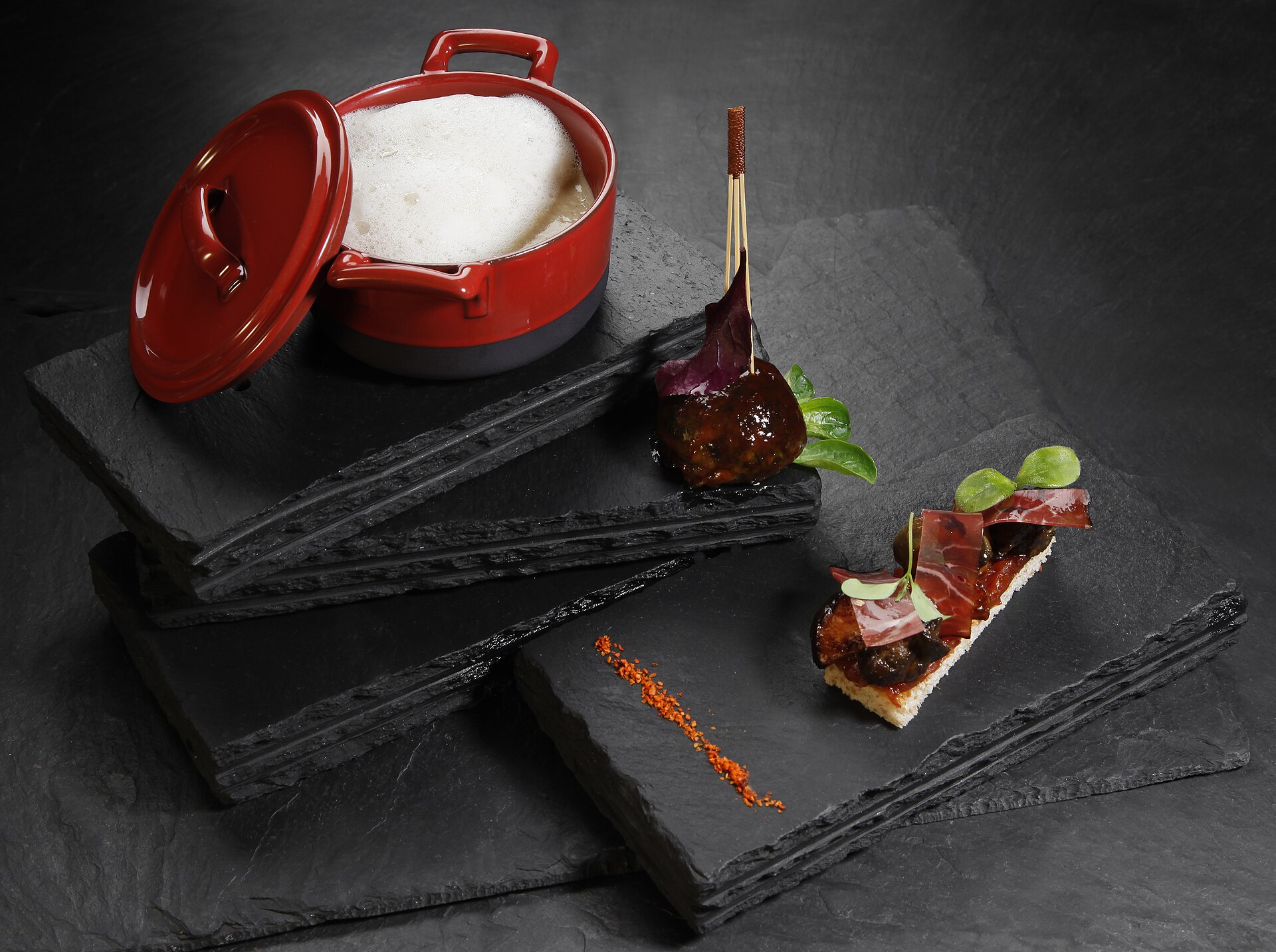 Fein angerichtetes Gourmet-Gericht