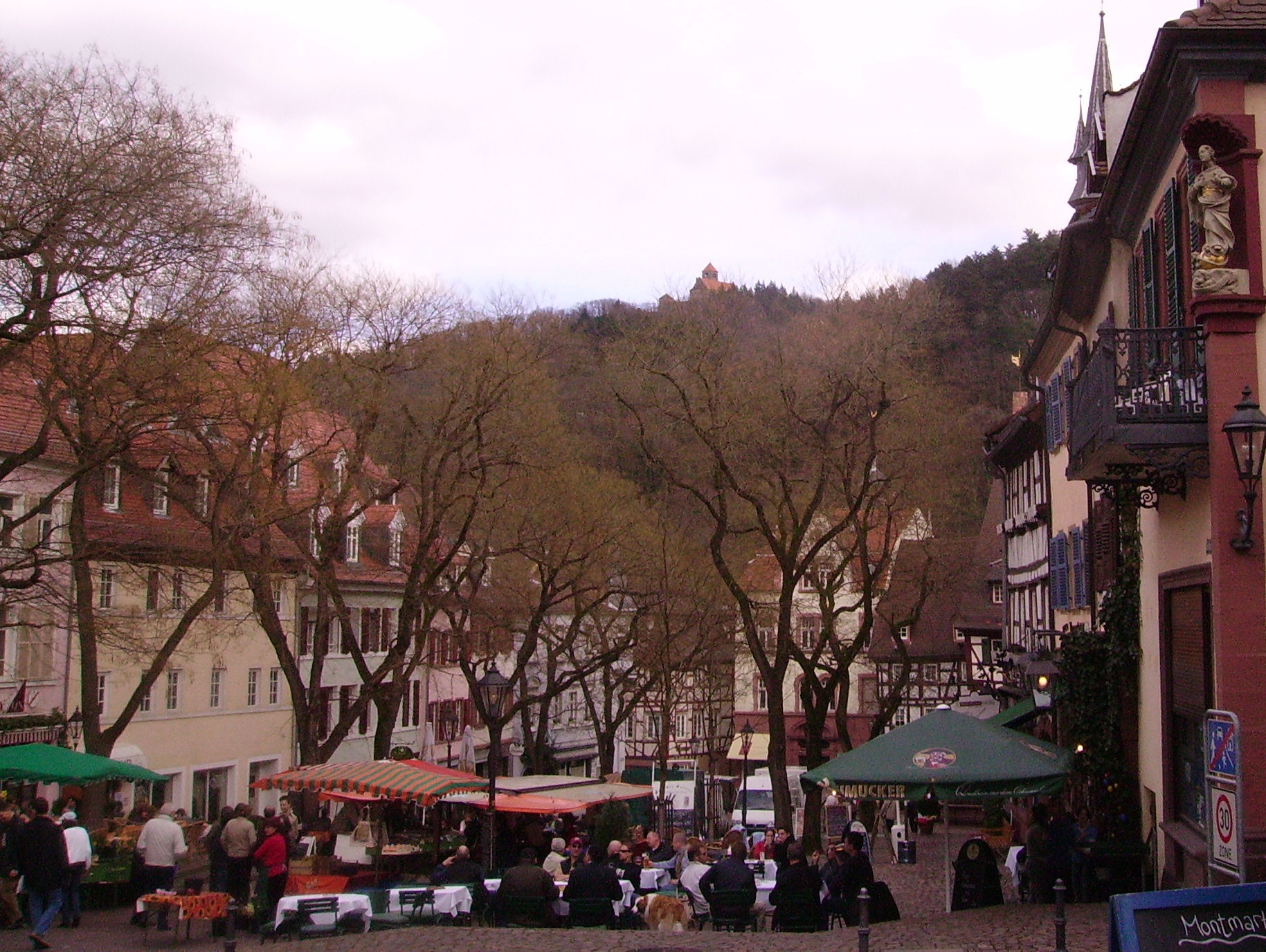 Blick in die Weinheimer Innenstadt