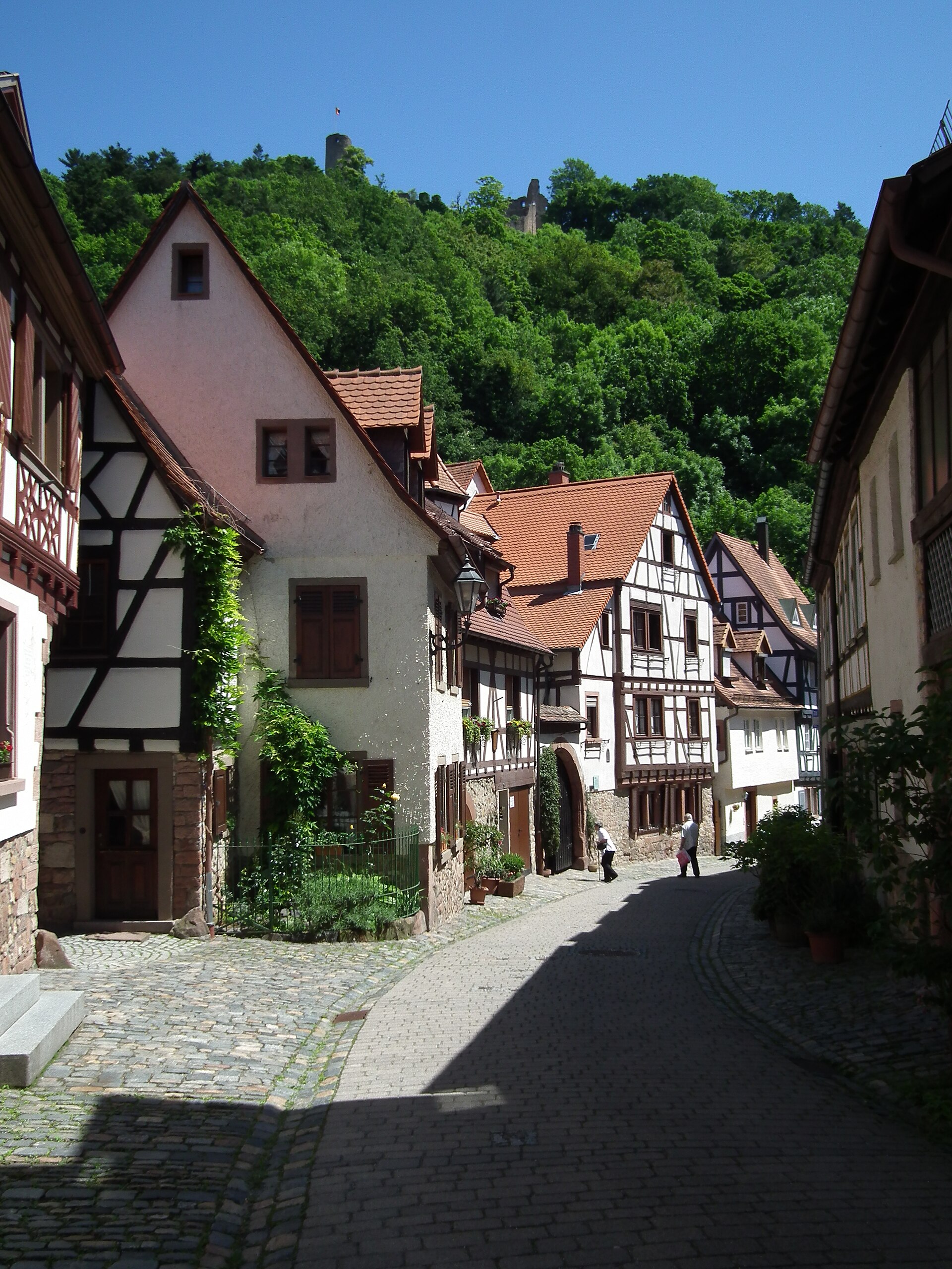 Gasse in der Altstadt von Weinheim